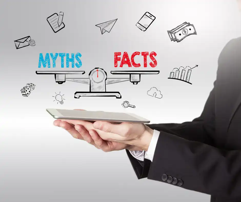 Myths versus facts on data accuracy and misconceptions in digital marketing.