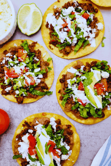 Easy Beef Tostadas