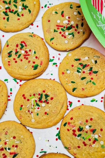 Christmas Sprinkle Cookies