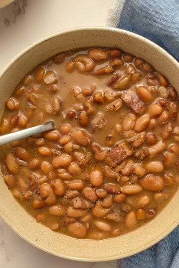 Southern Pinto Beans with bacon and onions
