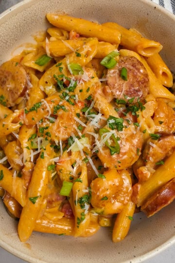Cajun Shrimp and Sausage Pasta