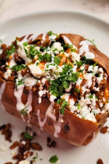 Taco Stuffed Sweet Potatoes
