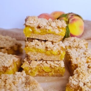 Peach Crumble Bars