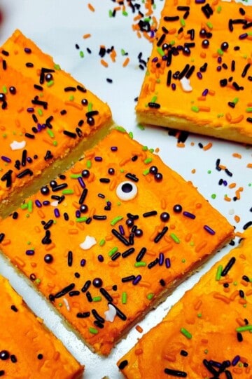 Halloween Sugar Cookie Bars