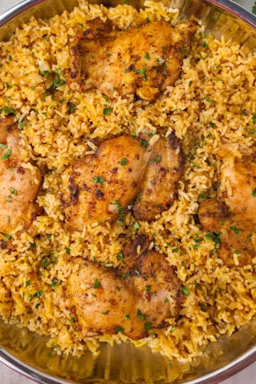 One Pot Chicken and Rice Dish