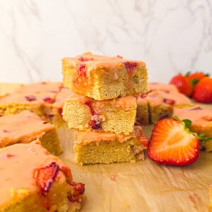 Strawberry Lemon Blondies