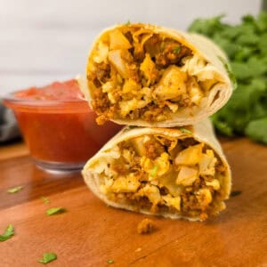 Chorizo and Potato Breakfast Burritos