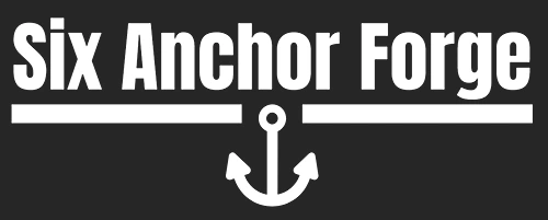 Six Anchor Forge logo with anchor graphic