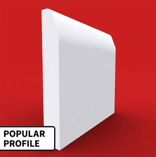chamfered round mdf skirting board