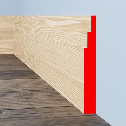 Large Stepped Pine Skirting
