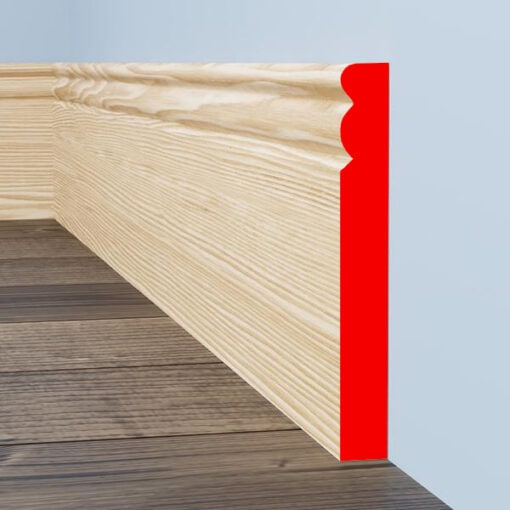 Ogee 3 Pine Skirting