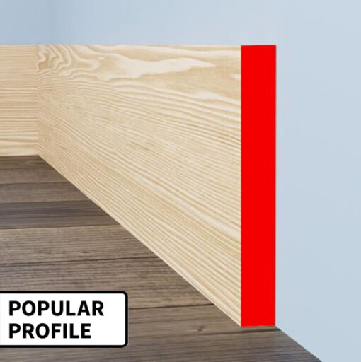 square edge pine skirting board