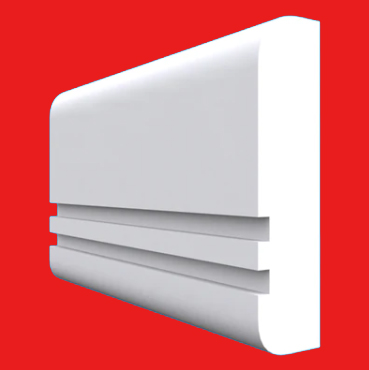 Bullnose Square Grooved 2 Dado Rail