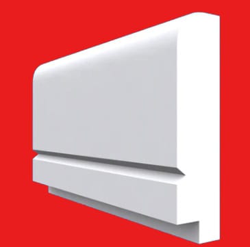 Single Step V Grooved Dado Rail