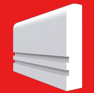 Square Edge Grooved 2 Dado Rail