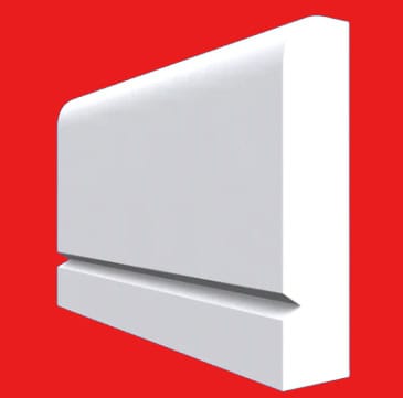 Square Edge V Grooved Dado Rail