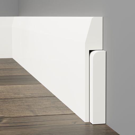 Chamfered Round Skirting Cover