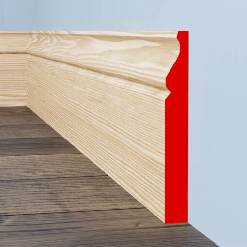 ogee pine skirting board