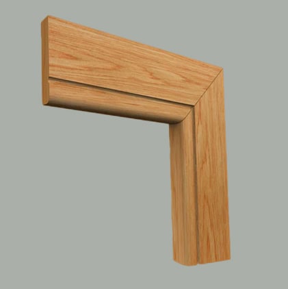 bullnose c grooved oak architrave