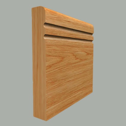 bullnose c grooved 2 oak skirting board