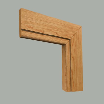 bullnose v grooved oak architrave