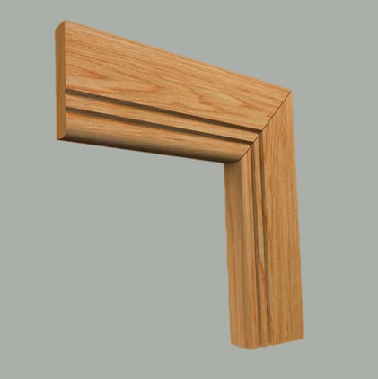 bullnose v grooved 2 oak architrave