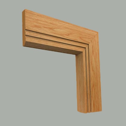 edge c grooved 2 oak architrave