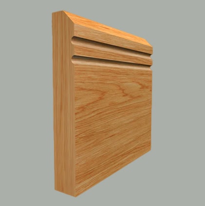 edge c grooved 2 oak skirting