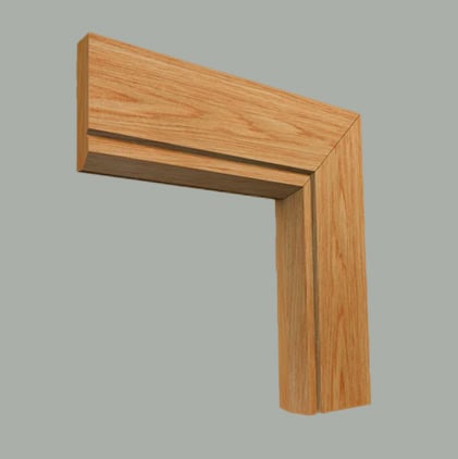 edge v grooved oak architrave