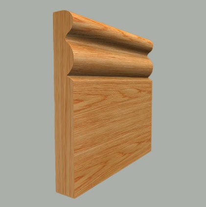 ogee 3 oak skirting