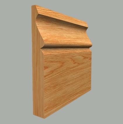 ogee oak skirting board
