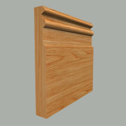 queens oak skirting board