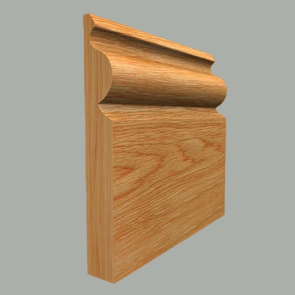 regency ogee oak skirting