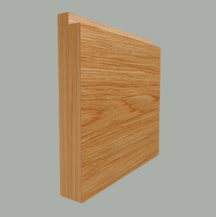 single step oak skirting board