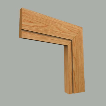 square edge grooved oak architrave