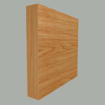 square edge oak skirting board