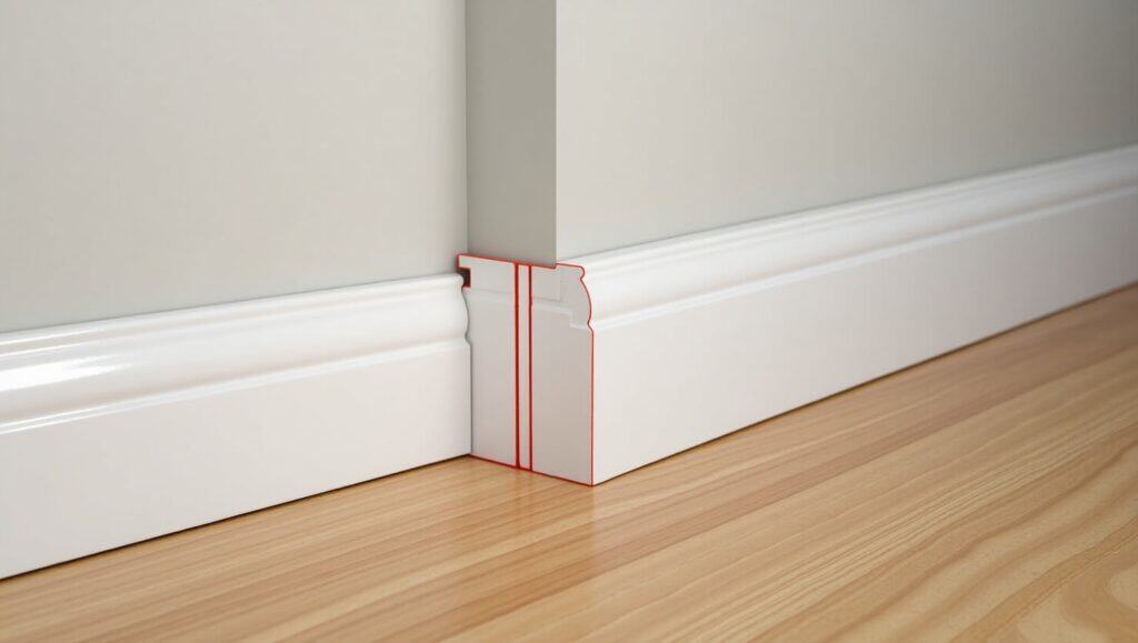 Skirting board heating image
