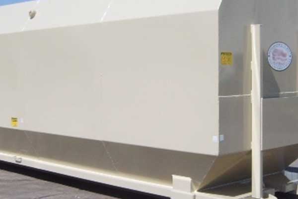Large industrial container for storage and transportation.