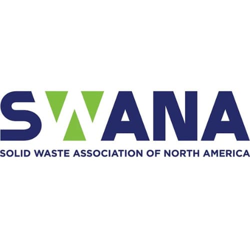 SWANA logo for solid waste management and recycling solutions.