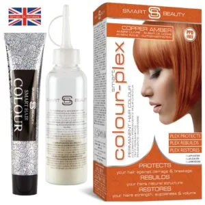 Deep Amber Hair Dye | Permanent Hair ColourHair Dye with Added Plex Hair Care Conditioner, Permanent Hair Colour