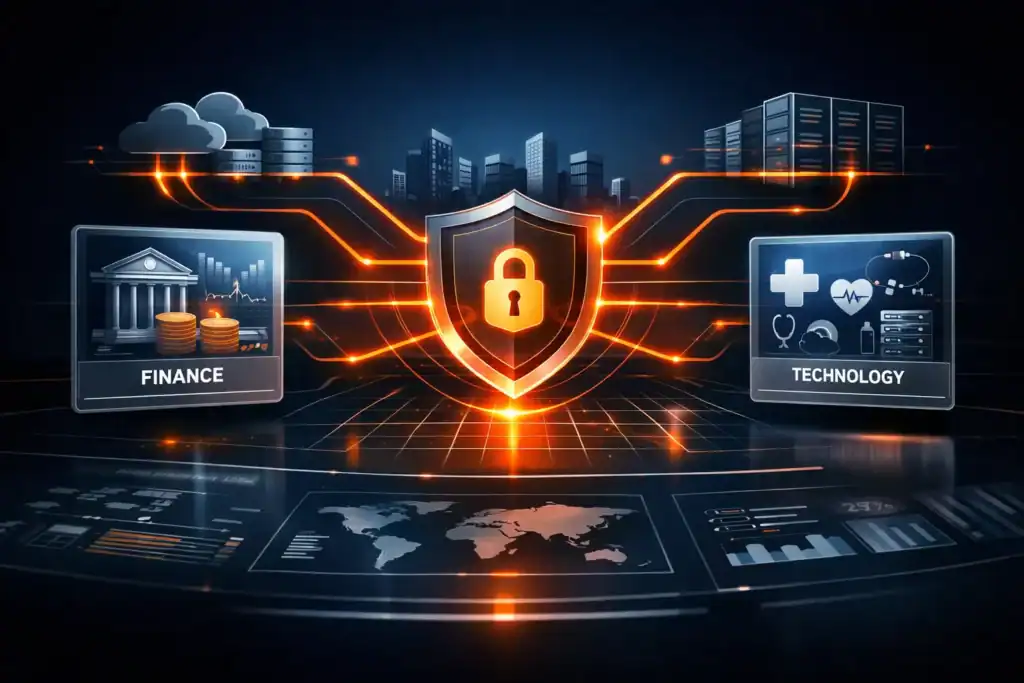 Secure network infrastructure with advanced cybersecurity measures and encryption techniques.