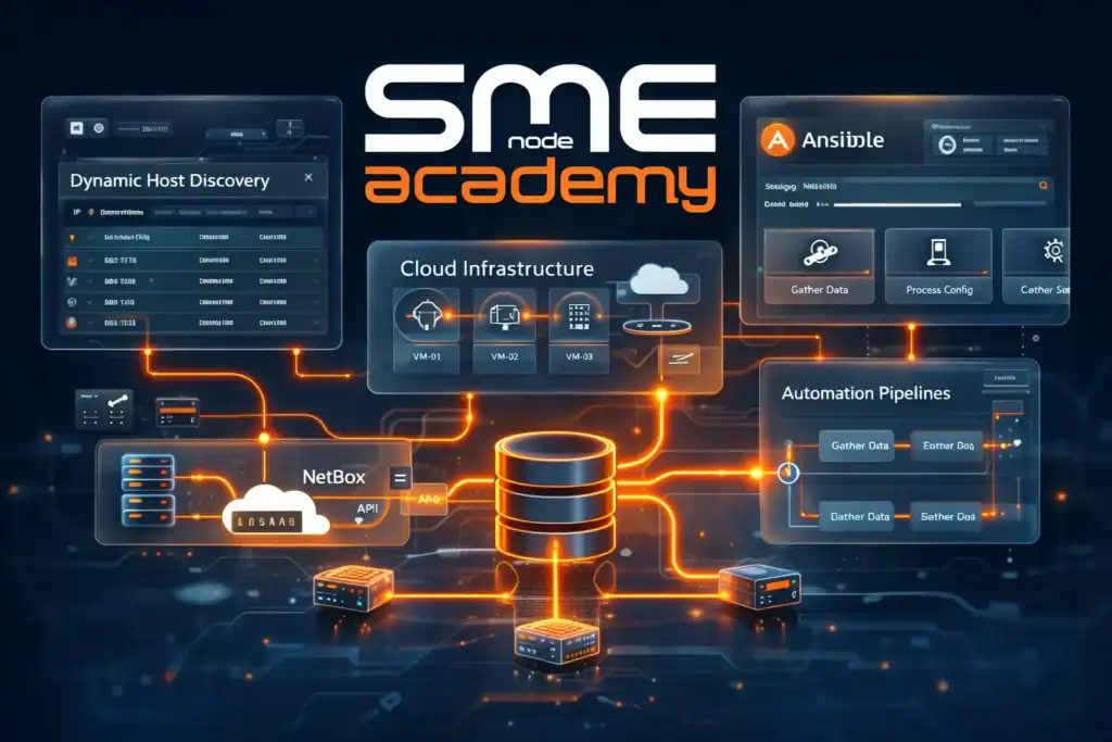 Network automation with Ansible inventory types for efficient IT management.