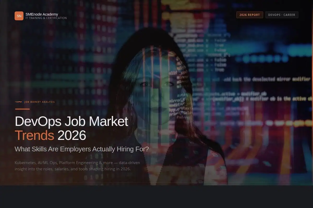 DevOps job market trends for 2026 with key skills employers are hiring for.