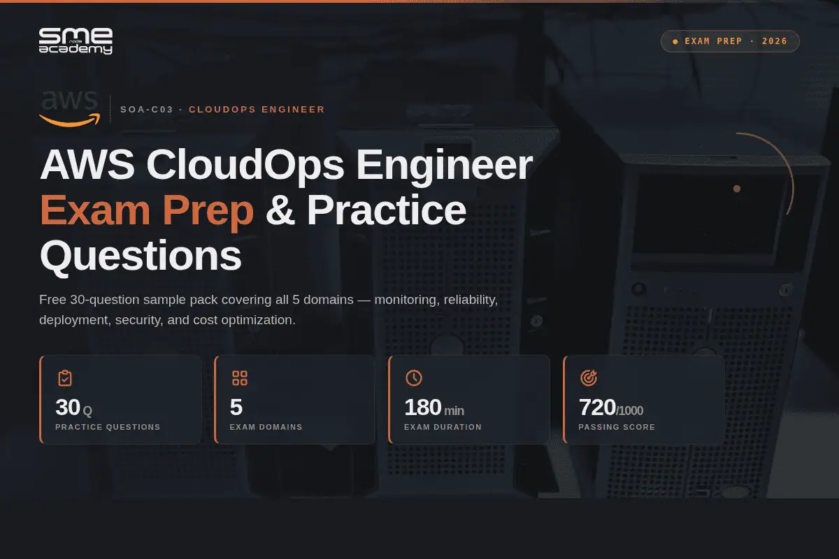 AWS CloudOps Engineer exam prep with practice questions and study guide.
