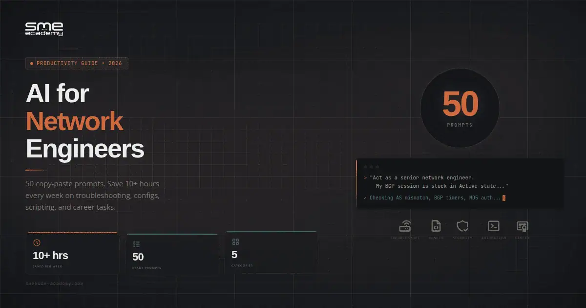 AI prompts for network engineers to boost productivity and save hours weekly.
