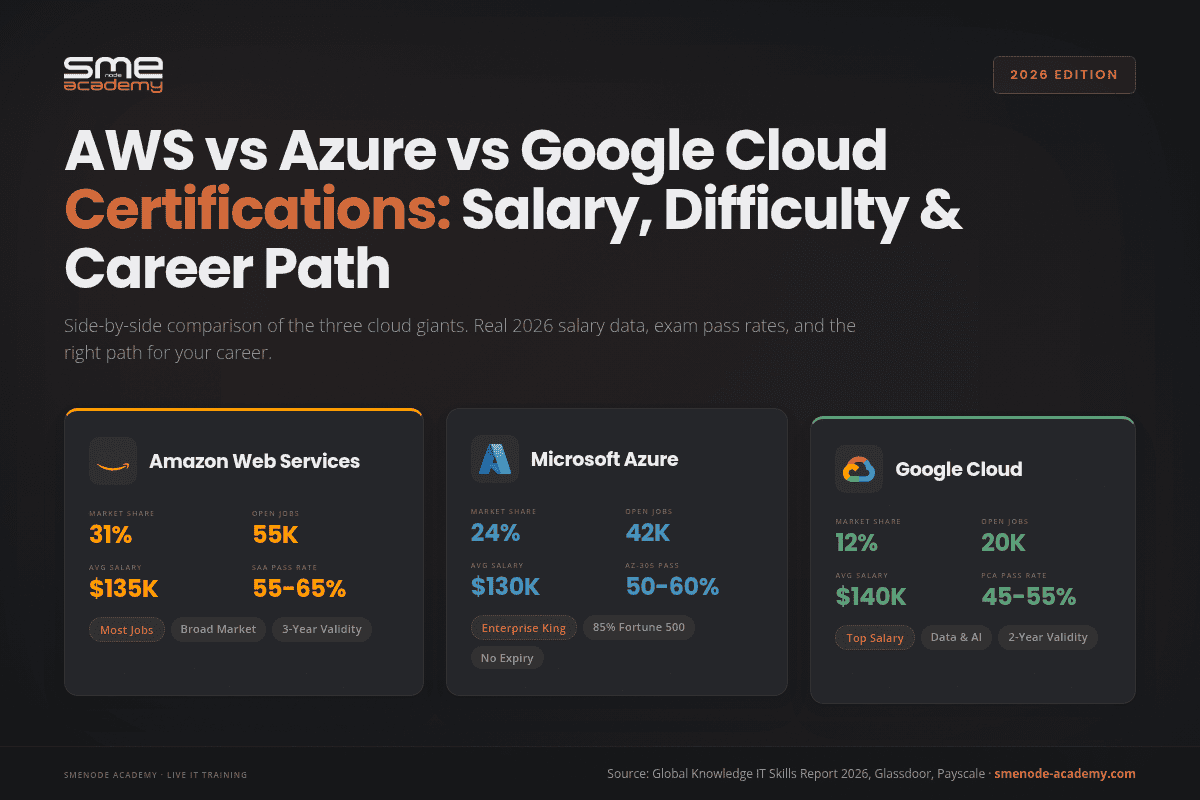 AWS vs Azure vs Google Cloud