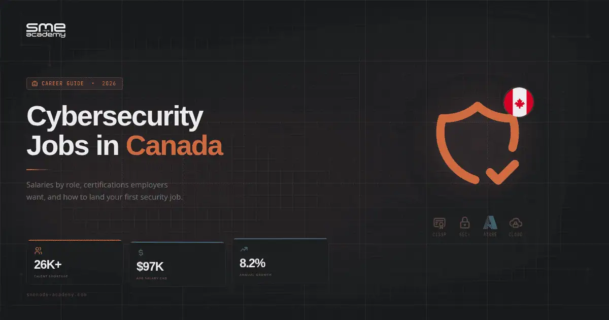 Cybersecurity career opportunities in Canada with salary and requirements overview.