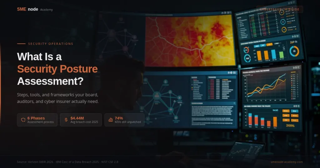 Cybersecurity dashboard displaying security posture assessment and real-time analytics for enterpris.