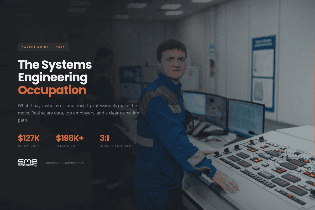 Young engineer working with control systems in a modern lab environment.