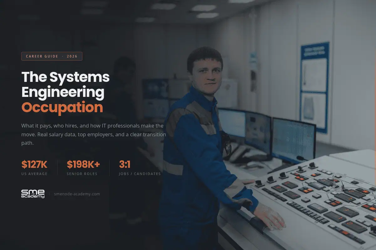 Young engineer working with control systems in a modern lab environment.